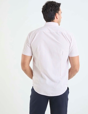 Camisa casual Dioro de bambú manga corta para hombre