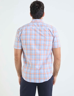 Camisa casual Dioro de algodón manga corta para hombre