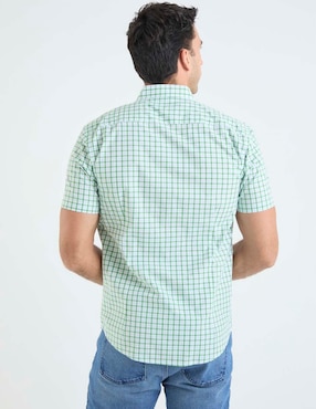 Camisa casual Dioro de algodón manga corta para hombre