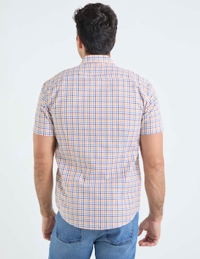 Camisa casual Dioro de algodón manga corta para hombre