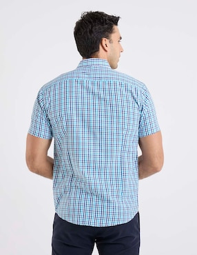 Camisa casual Dioro de bambú manga corta para hombre
