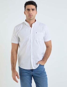 Camisa casual Dioro de algodón manga corta para hombre