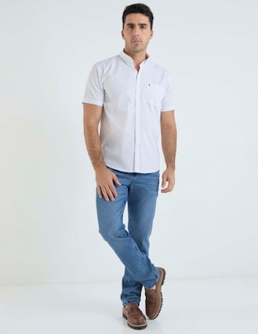 Camisa casual Dioro de algodón manga corta para hombre