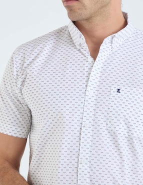 Camisa casual Dioro de algodón manga corta para hombre