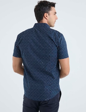 Camisa casual Dioro de algodón manga corta para hombre