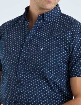 Camisa casual Dioro de algodón manga corta para hombre