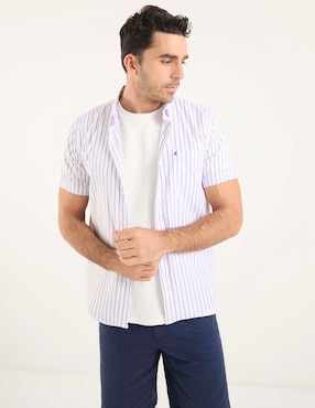Camisa casual Dioro manga corta para hombre