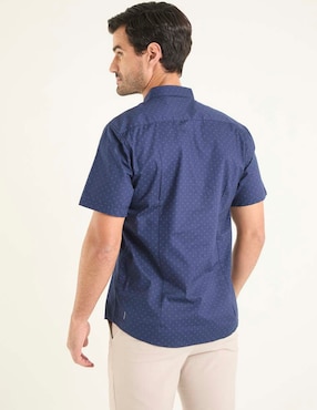 Camisa casual Dioro de algodón manga corta para hombre