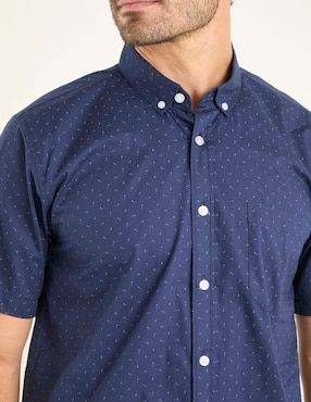 Camisa casual Dioro de algodón manga corta para hombre