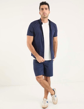 Sobrecamisa casual Dioro algodón manga corta para hombre