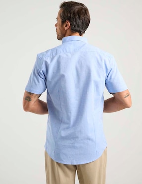 Camisa casual Dioro de algodón manga corta para hombre