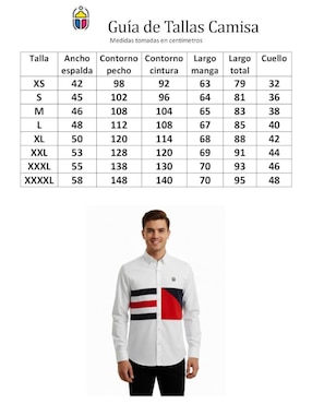 Camisa casual Luqtari de algodón manga larga para hombre