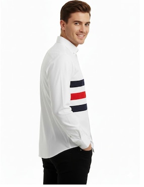 Camisa casual Luqtari manga larga para hombre