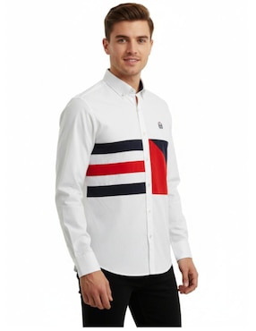 Camisa casual Luqtari manga larga para hombre