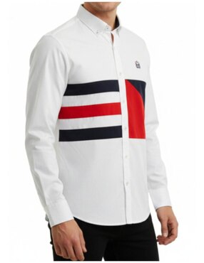 Camisa casual Luqtari manga larga para hombre