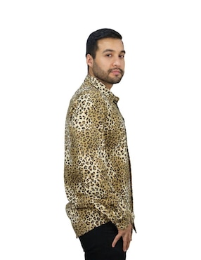 Camisa casual Platini manga larga para hombre