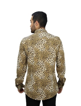 Camisa casual Platini manga larga para hombre