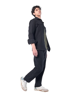 Jeans relaxed baggy Oggi Jeans lavado obscuro para hombre
