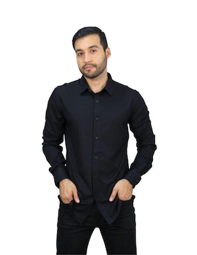 Camisa de vestir Platini manga larga para hombre