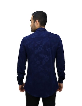 Camisa casual Platini manga larga para hombre