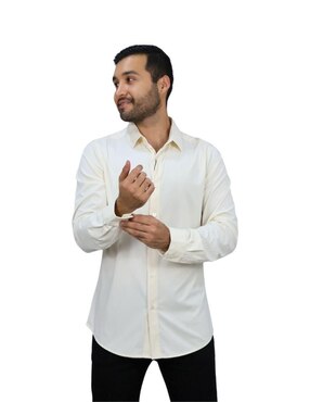 Camisa casual Platini manga larga para hombre