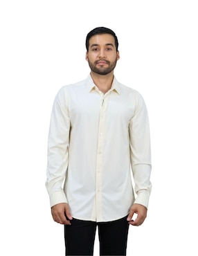 Camisa casual Platini manga larga para hombre