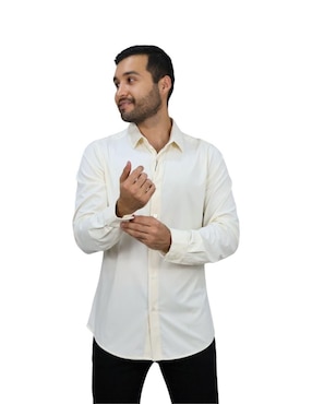 Camisa casual Platini manga larga para hombre
