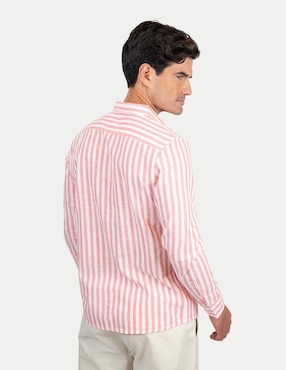 Camisa casual 98 Coast AV de algodón manga larga para hombre