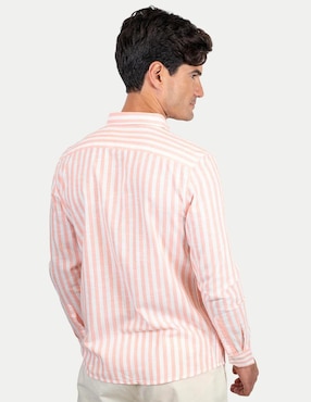 Camisa casual 98 Coast AV de algodón manga larga para hombre