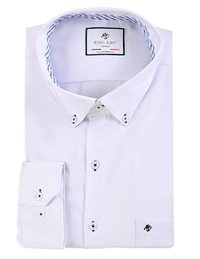 Camisa casual Michel Blanc manga larga para hombre