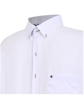Camisa casual Michel Blanc manga larga para hombre