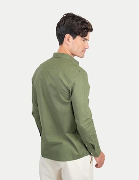 Camisa casual 98 Coast Av manga larga para hombre