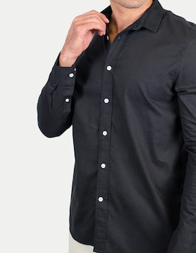 Camisa casual 98 Coast Av manga larga para hombre