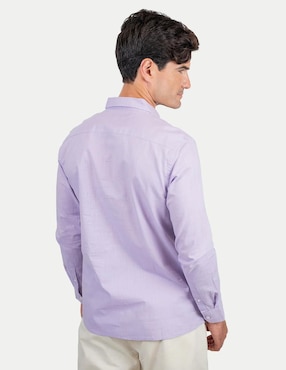 Camisa casual 98 Coast Av manga larga para hombre