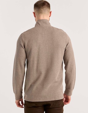 Suéter Eddie Bauer cuello con botón para hombre