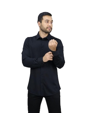 Camisa de vestir Platini manga larga para hombre