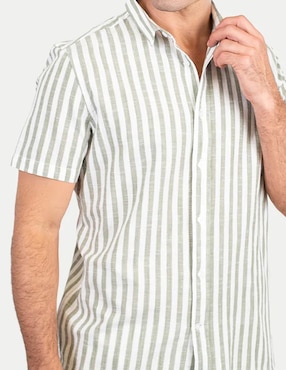 Camisa casual 98 Coast Av de algodón para hombre