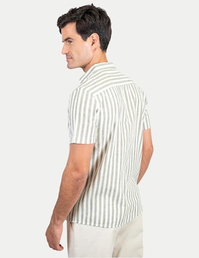 Camisa casual 98 Coast Av de algodón para hombre
