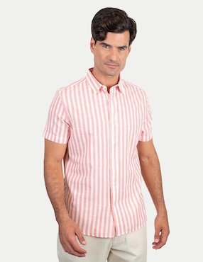 Camisa casual 98 Coast Av de algodón para hombre