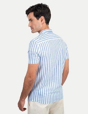 Camisa casual 98 Coast Av de algodón para hombre