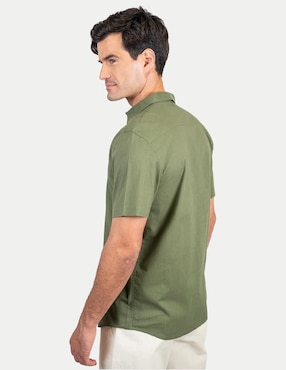 Camisa casual 98 Coast Av de algodón para hombre