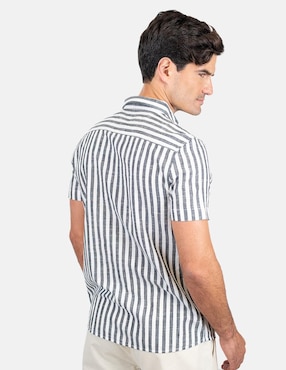 Camisa casual 98 Coast Av de algodón para hombre