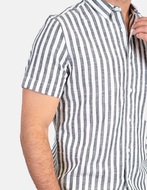 Camisa casual 98 Coast Av de algodón para hombre