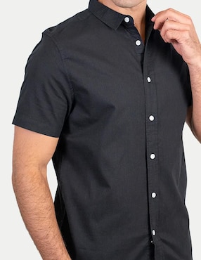 Camisa casual 98 Coast Av de algodón para hombre