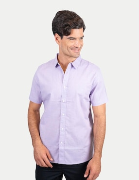 Camisa casual 98 Coast Av de algodón para hombre