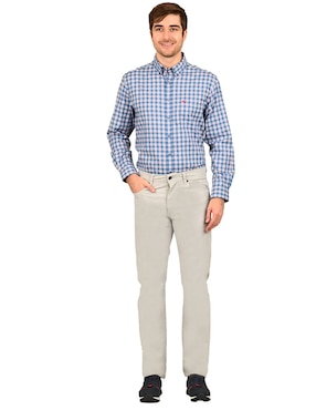 Pantalón regular Ferrioni de algodón para hombre
