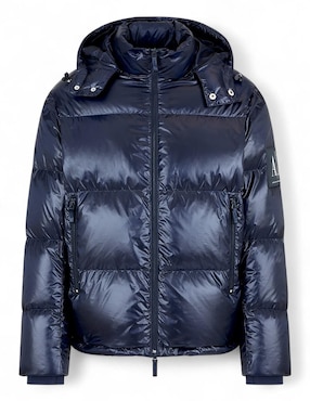 Chamarra casual Armani Exchange impermeable capucha desmontable para hombre