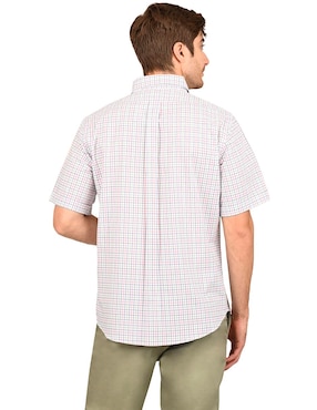 Camisa casual Ferrioni de algodón manga corta para hombre