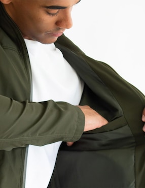 Chamarra casual Generra impermeable con bolsillos para hombre