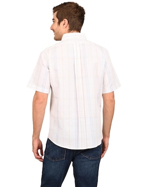 Camisa casual Ferrioni de algodón manga corta para hombre